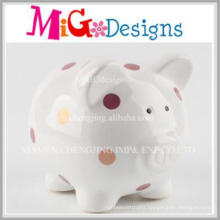 OEM Service Lovely Pig Shaped Ceramic Piggy Bank